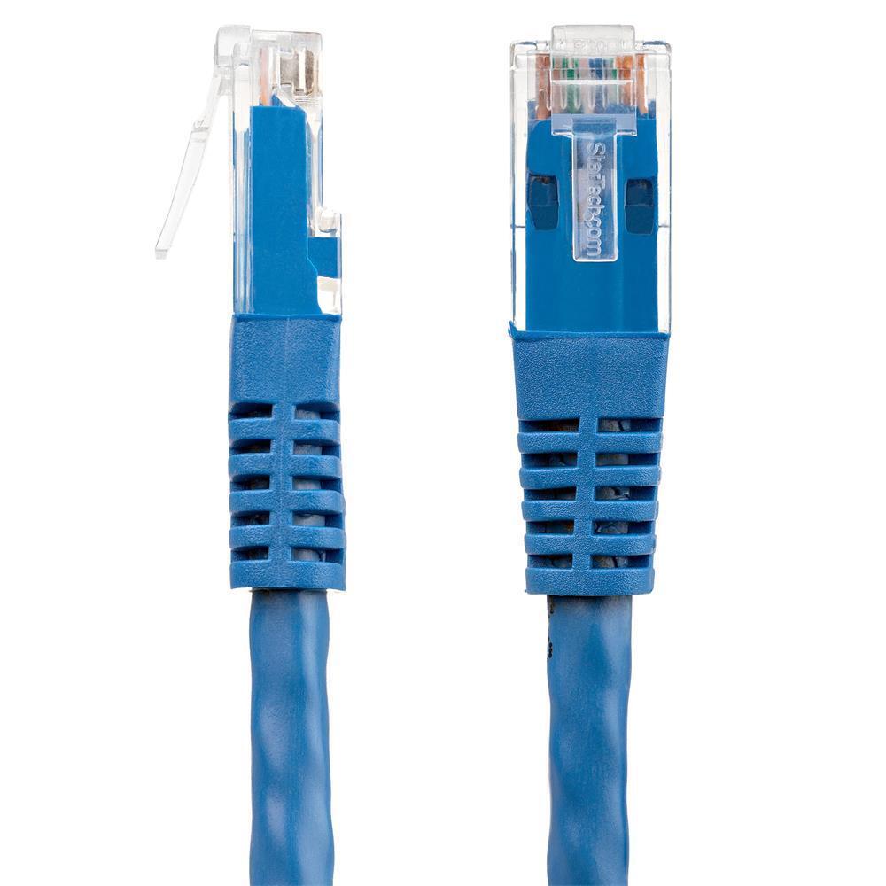 StarTech 15ft Blue 650MHz 100W CAT6 Ethernet Cable C6PATCH15BL ...