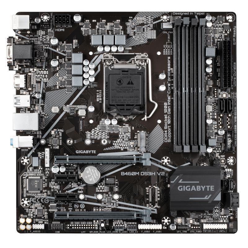 Gigabyte b460m ds3h v2 совместимость с процессорами