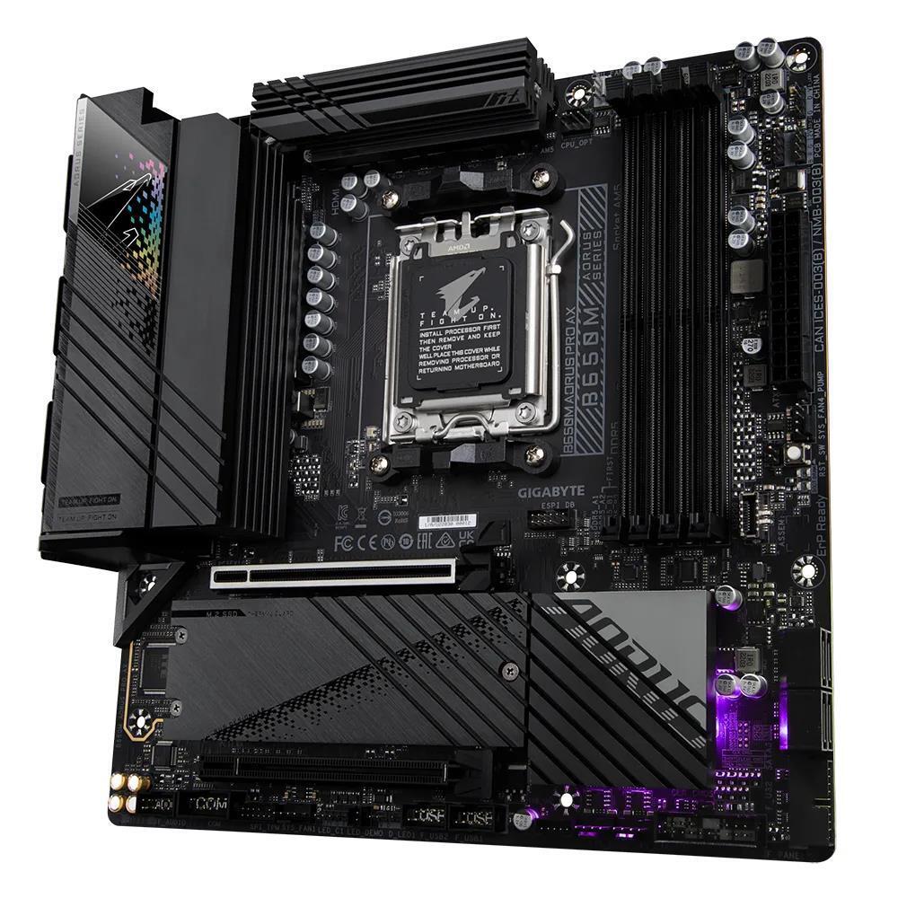 Gigabyte B650M AORUS PRO AX DDR5 AMD AM5 RGB LED W GA-B650M-AORUS-PRO ...