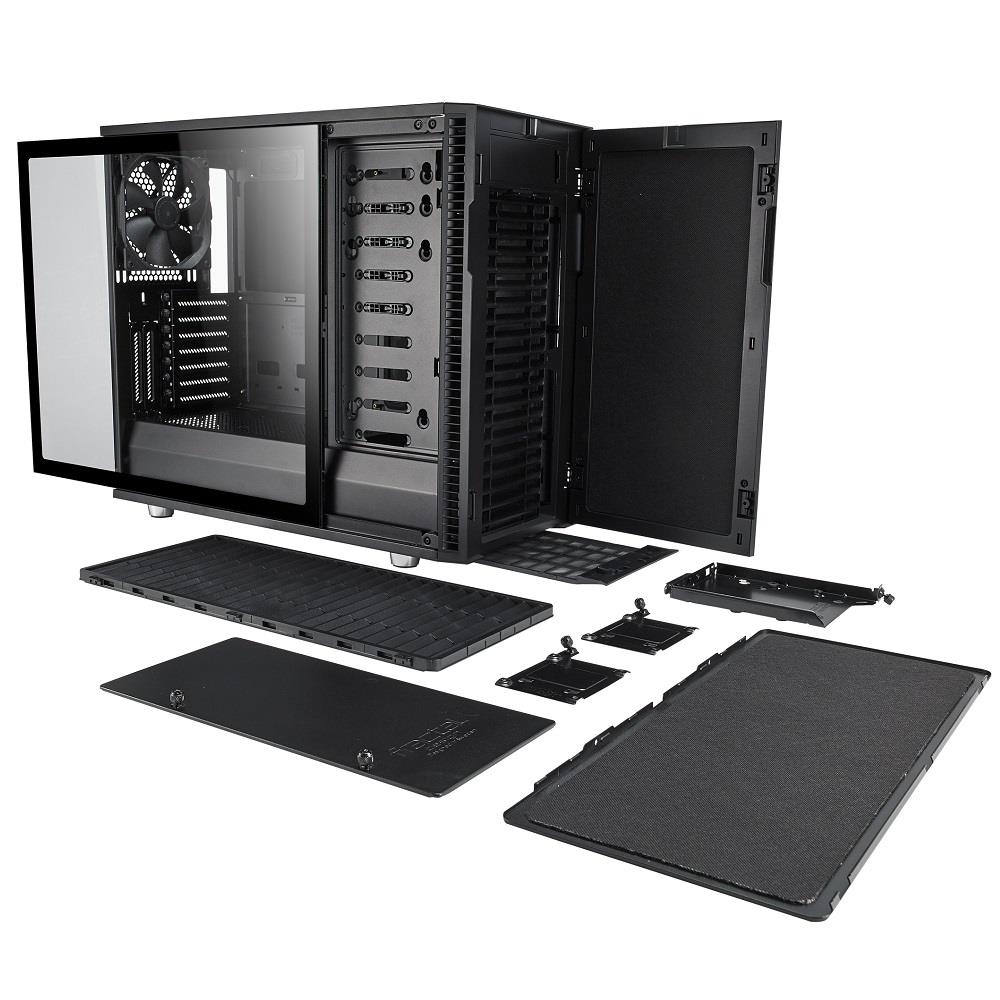 Fractal Design Define R6 Tempered Glass Mid Tower Fd Ca Def R6 Bk Tg Shopping Express Online