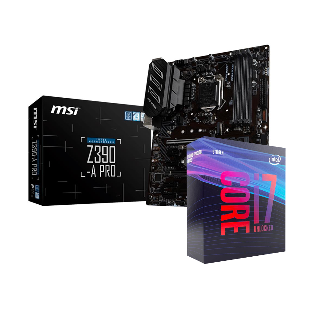 Intel Core i7-9700K 3.60GHz LGA1151 CPU MSI Z390-A PRO 