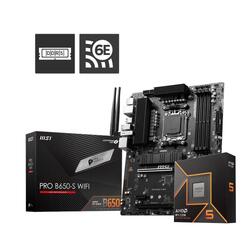 Bundle -- AMD Ryzen 5 9600X 5.4Ghz AM5 CPU + MSI PRO B650-S WIFI ATD DDR5 Motherboard