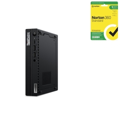 Bundle -- Lenovo ThinkCentre M90q Gen 3 Tiny i5-12400T 16GB 512GB SSD W10/W11P Desktop PC + Norton 360 12 Months Antivirus Software