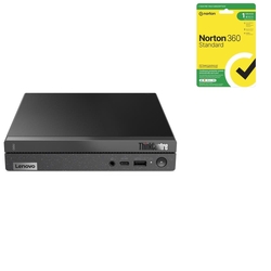 Bundle -- Lenovo ThinkCentre Neo 50q Gen 4 Tiny i5-13420H 16GB 256GB SSD W11P Desktop PC + Norton 360 12 Months Antivirus Software