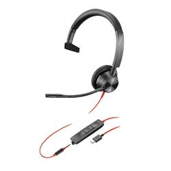 Poly Blackwire 3315-M UC Black USB Type-C & 3.5mm Monaural Headset