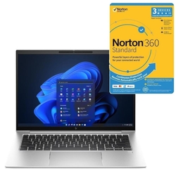 Bundle - HP EliteBook 840 G10 4G LTE 14" i5-1335U 16GB 512GB SSD W11P Laptop + Norton 360 Standard 1 User 3 Devices Antivirus Software