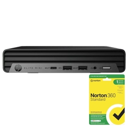 Bundle - HP Elite Mini 600 G9 i5-13500T 16GB 512GB SSD W11P Desktop PC + Norton 360 12 Months Antivirus Software