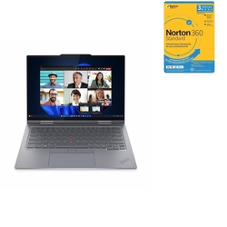 Bundle -- Lenovo ThinkPad X1 2-in-1 Gen 9 14" WUXGA IPS Touch Ultra 5 125U 16GB 512GB SSD AI Boost WiFi 6E W11P Laptop + Norton 360 Standard 1 User 3 