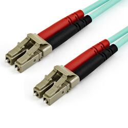 StarTech OM4 10m Aqua Multimode Duplex 50/125 LC/LC Fiber Optic Patch Cable