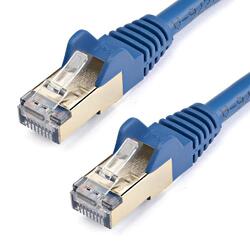 StarTech CAT6a 7.5m Blue Shielded Snagless RJ45 Ethernet Cable