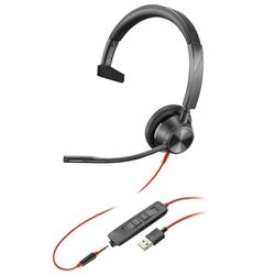 Poly Blackwire 3315 Mono Corded Black USB & 3.5mm Headset