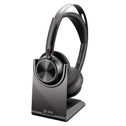 HP Poly Voyager Focus 2 Bluetooth Wireless UC STEREO ANC USB-A Black Headset with Charging Stand (77Y86AA)