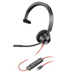 Poly Blackwire 3310 Monaural Black USB Type-C Headset