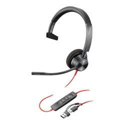 Poly Blackwire 3315 Mono Black USB Type-C Headset