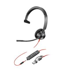 Poly Blackwire 3315 MS Mono Black USB Type-C Headset