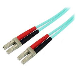 StarTech OM3 10m Aqua Multimode Duplex 50/125 LC/LC Fiber Optic Cable