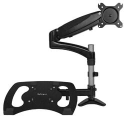 StarTech Desk-Mount with Laptop Stand Full Motion Monitor Arm