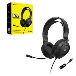 Corsair HS35 SURROUND v2 Multiplatform Dolby Atmos Carbon USB & 3.5mm Headset