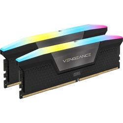 Corsair Vengeance RGB 32GB (2x16GB) 5200MHz CL40 RGB LED Black DDR5 Desktop RAM Memory Kit