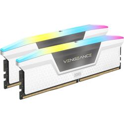 Corsair Vengeance RGB 32GB (2x16GB) 5200MHz CL40 RGB LED White DDR5 Desktop RAM Memory Kit