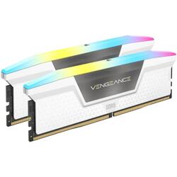 Corsair VENGEANCE 32GB (2x16GB) 6200MHz CL36 RGB LED White DDR5 Desktop RAM Memory