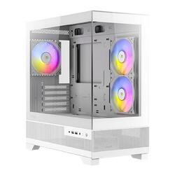 Antec CX500M RGB LED Tempered Glass White Mini Tower PC Case