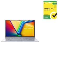 Bundle -- Asus Vivobook 17X 17.3" 1080p IPS-level Ryzen 5 7430U 16GB 1TB SSD WiFi W11H Laptop + Norton 360 12 Months Antivirus Software