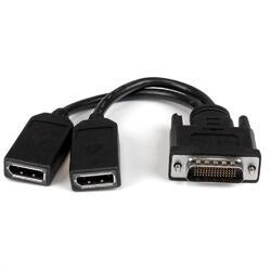 StarTech 8in LFH 59 Male to Dual Female DisplayPort DMS 59 Cable