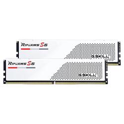 G.Skill Ripjaws S5 32GB (2x16GB) 6000MHz CL30 Intel XMP White DDR5 Desktop RAM Memory Kit