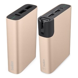 Belkin MIXIT Up Power Pack Metallic 6600mAh + Power RockStar 6600mAh with Lighting Charging Cable