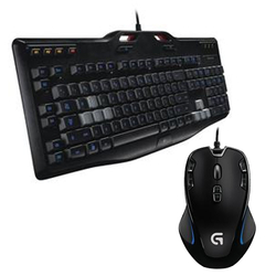 Logitech G105 Gaming Keyboard + G300S Gaming Mouse