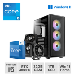 Gaming Express Intel i5 13600KF RTX 4060Ti 32GB Ram 1TB SSD Win 11 Home  RGB Case Gaming PC