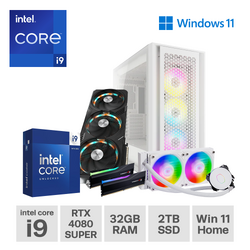 Gaming Express Intel i9 14900KF RTX 4080 Super 32GB RGB Ram 2TB SSD 850W Win 11 Home Gaming PC