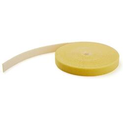 StarTech 30m Hook and Loop Tape Roll Yellow Reusable Cable Ties