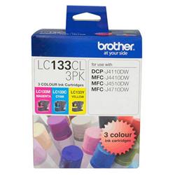 Brother LC-133CL3PK Tri Colour Ink Cartridge