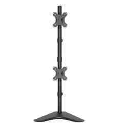 Brateck LDT12-T02V Dual Screens Economical Double Joint Articulating Steel Monitor Stand