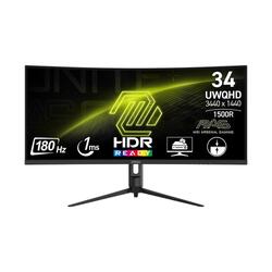 MSI MAG 342CQR E2 34" UWQHD VA 180Hz Adaptive-Sync RGB LED Curved Gaming Monitor