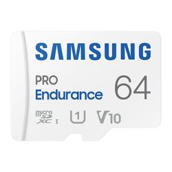 Samsung PRO Endurance 64GB 100MB/s microSD Memory Card + SD Adapter