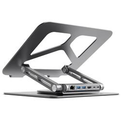 mbeat Stage s12 Rotating Laptop Stand with USB-C Docking Station