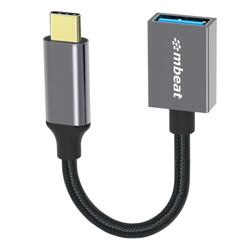 mbeat Tough Link USB-C to USB 3.0 Adapter, Space Grey