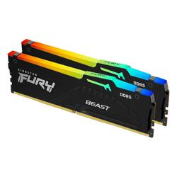 Open Box Sale -- Kingston Fury Beast 32GB (2x16GB) 5600MHz CL36 XMP 3.0 RGB LED Black DDR5 Desktop RAM Memory