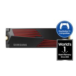 Open Box Sale -- Samsung 990 PRO with Heatsink 2TB 7450MB/s Red LED PCIe Gen 4 NVMe M.2 (2280) SSD