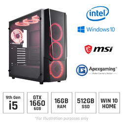 Express Gaming Apex Intel i5-9600k GTX 1660 16GB PC