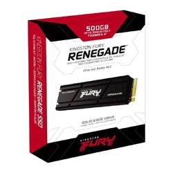 Kingston FURY Renegade with heatsink 500GB 7300MB/s PCIe Gen 4 NVMe M.2 (2280) SSD