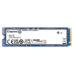 Kingston NV3 4TB 6000MB/s PCIe Gen 4 NVMe M.2 (2280) SSD