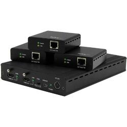 StarTech 3-Port HDBaseT Extender Kit with 3 Receivers up to 4K