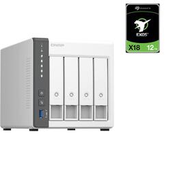 Bundle -- Qnap 4-BAY NAS + Seagate Exos X18 12TB 3.5" Hard Drive