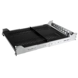 StarTech 56.7kg Capacity 2U Vented Sliding Rack Shelf with Cable Management Arm & Adjustable Mounting Depth