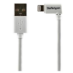 StarTech 2m White Angled Lightning to USB-A Cable