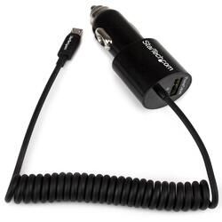 StarTech Dual-Port Car Charger with USB Port and Micro-USB Cable